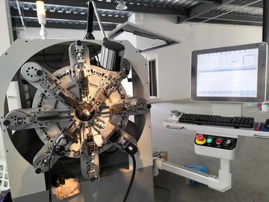 0.3-2.5mm Yüksek Verimli CNC Yay Makinesi Bilgisayar Çok Fonksiyonlu Sarıcı