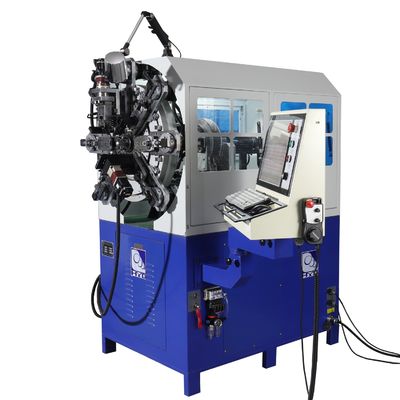Oniki Eksen CNC Yay Makinası Yay Döner Tel Çapı 2.5mm Sistemler