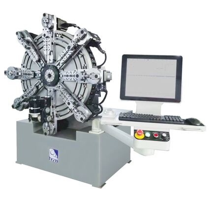 HYD Otomatik CNC Kalıplandırma Yuvarlama Yay Makinesi Motor Çekirdek Bileşenleri ile 1.0-4.0mm Camless Tel Yapım Makinesi