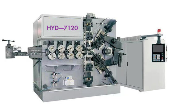 Otomatik 7 Eksen CNC Çok Fonksiyonlu Yay Sarma Makinesi 6-16mm Çekirdek Motor Bileşeni Metal & Metalurji için