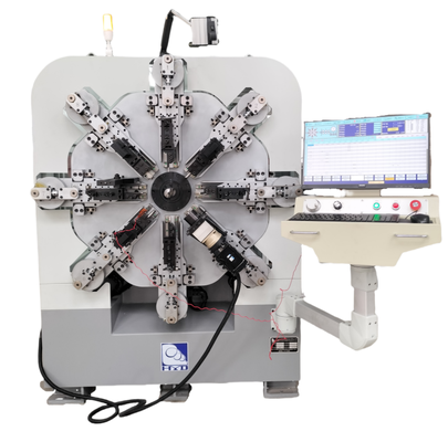 Enerji Tasarruflu CNC Yay Makinesi Maksimum On Dört Eksen Güç Kaynağı 380V Sistemler