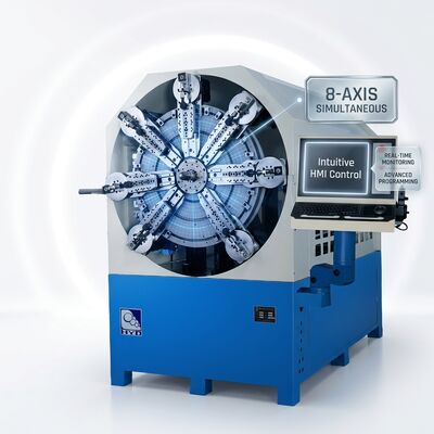 Oniki Eksen CNC Yay Makinası Yay Döner Tel Çapı 2.5mm Sistemler