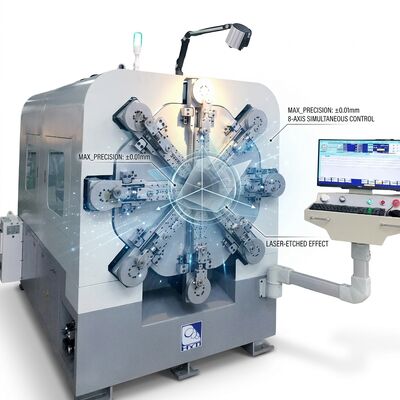 Yüksek Hassasiyetli CNC Yay Yapma Makinesi Tek Eksenli Servo Motor Sistemleri
