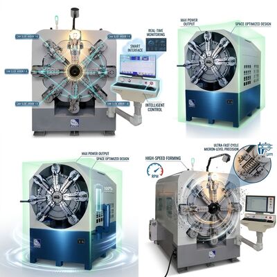 Kamer-Siz CNC Yay Sarma Makinesi Bilgisayarlı Çap 0.3 - 2.5mm Sistemleri