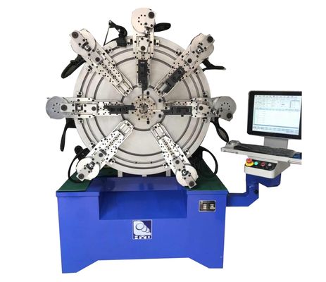 On İki Eksen Sistemli 27KW CNC Gergi Burulma Yayı Sarma Makinesi