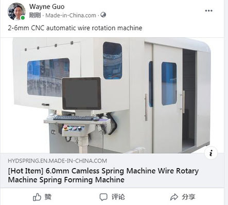CNC Süspansiyon Bahar Formasyon Makinesi Sanyo Motor Precision Coil Forming