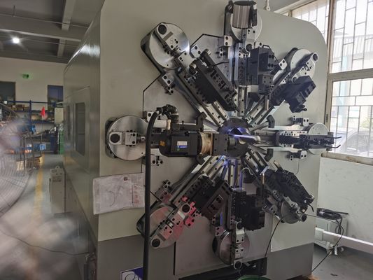 Kamsız 14 Eksenli CNC Yay Tel Döner Formlu Sarma Makinesi