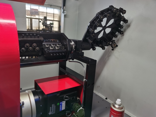 Yay Şekillendirme için Sanyo Motor CNC Kam 0.3 - 2.5mm Tel Döner Bükme Makinesi