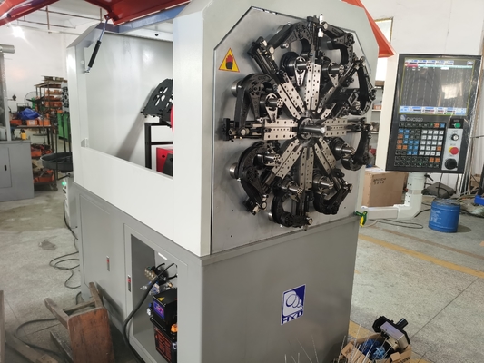 Yay Şekillendirme için Sanyo Motor CNC Kam 0.3 - 2.5mm Tel Döner Bükme Makinesi