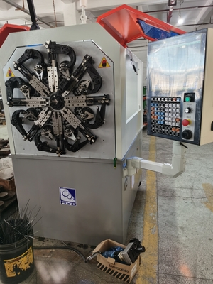 Yay Şekillendirme için Sanyo Motor CNC Kam 0.3 - 2.5mm Tel Döner Bükme Makinesi