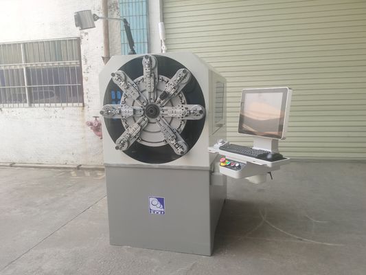 Rock Free Camless 12 Eksenli CNC Bahar Formasyon Makinesi Yapma Kablo Rotary