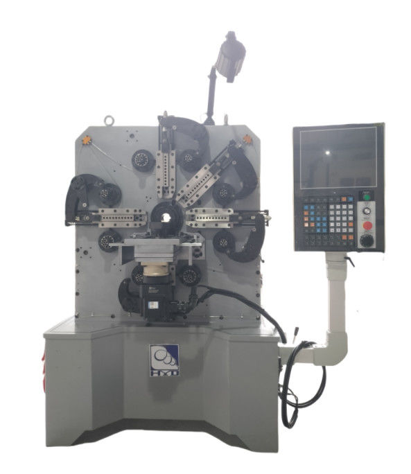 Cam CNC Bahar Yapım Makinesi 1.0-4.0mm Sanyo Servo Motorlu Bahar Dolaşım Makinesi