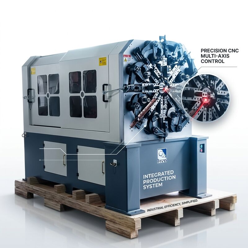 Beş Eksenli Tel Döner CNC Yay Makinesi 1.0 - 4.0mm Japonya Motor Sistemi