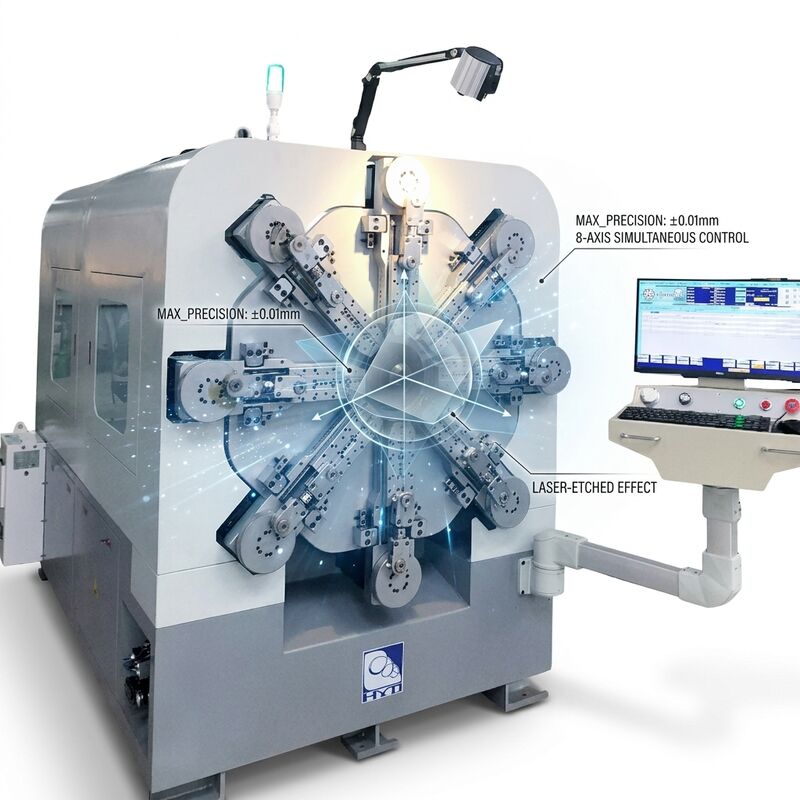 Yüksek Hassasiyetli CNC Yay Yapma Makinesi Tek Eksenli Servo Motor Sistemleri