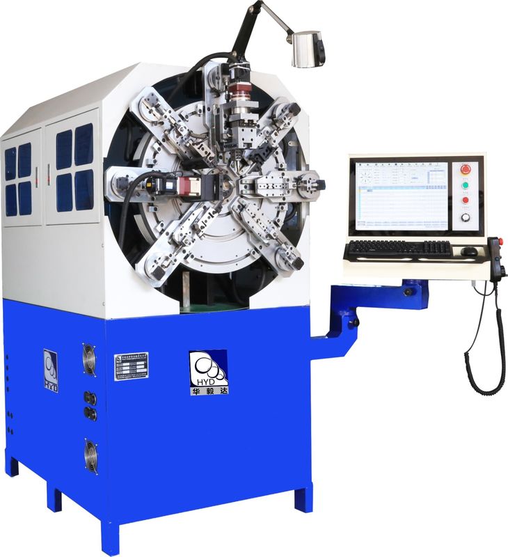 CNC Kontroll Yay Bükme Makinesi Sarma 0.3 - 2.5mm Tel CNC Yay Makinesi