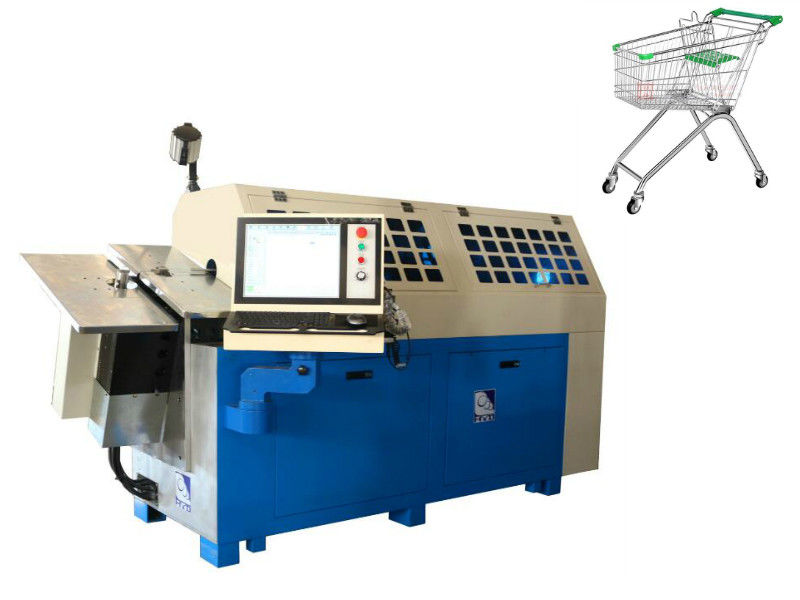 10 Eksen Bilgisayar Tel Bükme Makinesi, CNC Yay Makinesi İçin 2.0-6.0mm Düşük Karbonlu Çelik Tel Şekillendirme
